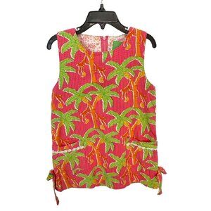 Minnie by Lilly Pulitzer Vintage Girl's Palm Tree Monkey Dress size 6
